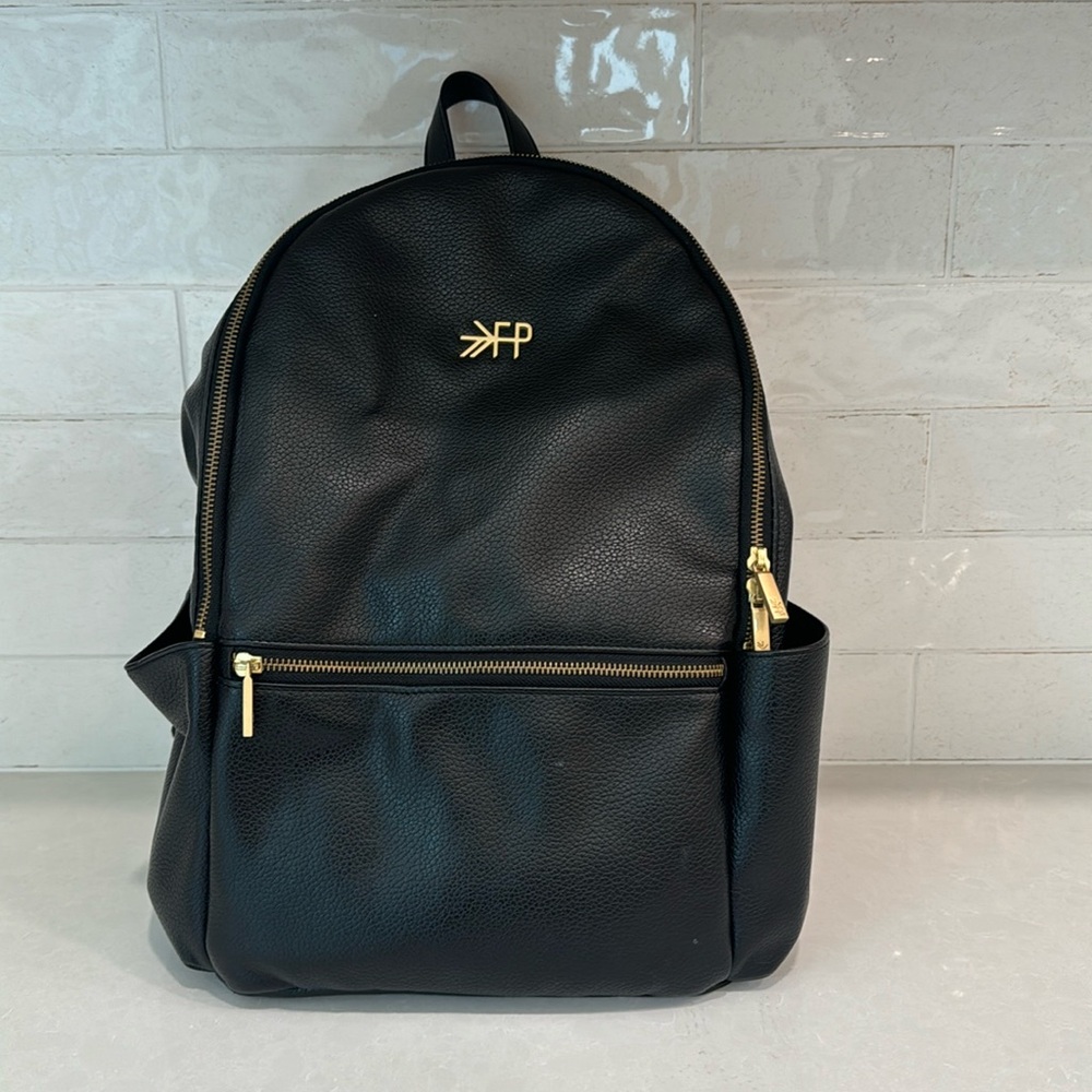 Freshly Picked Black Backpack Diaper Bag